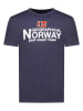 Geographical Norway Koszulka "Jacky" w kolorze granatowym