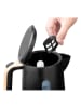 bESTRON Waterkoker "Black & Wood" zwart - 1,7 l