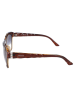 Swarovski Damskie okulary przeciwsłoneczne w kolorze brązowo-niebieskim