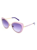 Swarovski Damen-Sonnenbrille in Gold/ Lila-Rosa