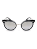 Swarovski Damen-Sonnenbrille in Schwarz-Silber/ Grau