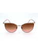 Swarovski Damskie okulary przeciwsłoneczne w kolorze jasnoróżowo-brązowo-złotym