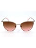 Swarovski Damskie okulary przeciwsłoneczne w kolorze złoto-jasnoróżowo-brązowym