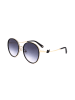 Swarovski Damen-Sonnenbrille in Schwarz-Gold/ Blau
