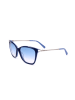 Swarovski Damskie okulary przeciwsłoneczne w kolorze granatowo-różowozłoto-błękitnym