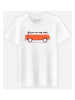 WOOOP Shirt "Red Van" in Weiß