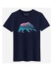WOOOP Koszulka "Bear Country" w kolorze granatowym