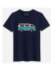 WOOOP Koszulka "Blue Van" w kolorze granatowym