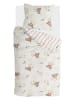 Walra Bettwäsche-Set "Red Roses" in Creme