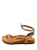 Moosefield Skórzane sandały w kolorze beżowym