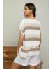 Fleur de Lin Shirt "Epicea" in Beige/ Taupe