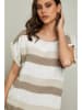 Fleur de Lin Shirt "Epicea" in Beige/ Taupe