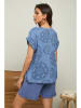 La Compagnie Du Lin Shirt "Epine" blauw