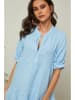 Fleur de Lin Leinen-Kleid "Gabin" in Hellblau
