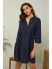 Fleur de Lin Leinen-Kleid "Gabin" in Dunkelblau