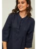 Fleur de Lin Leinen-Kleid "Gabin" in Dunkelblau