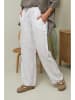 Fleur de Lin Leinen-Hose "Garancel" in Weiß