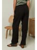 Plume Linnen broek "Garancel" zwart