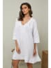 Fleur de Lin Leinen-Kleid "Jasmine" in Weiß