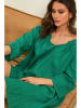 La Compagnie Du Lin Leinen-Kleid "Jasmine" in Grün