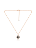 METROPOLITAN Rosévergulde ketting met Swarovski-kristallen - (L)40 cm