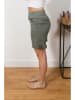 Plus Size Company Leinen-Shorts "Shelly" in Khaki