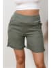 Plus Size Company Leinen-Shorts "Shelly" in Khaki