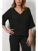 Plus Size Company Linnen blouse zwart