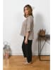 Plus Size Company Linnen blouse taupe