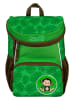 SCOOLI Plecak "Max Monkey" w kolorze zielonym - 20 x 29 x 13 cm