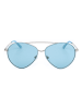 Karl Lagerfeld Damen-Sonnenbrille in Silber/ Hellblau