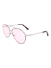 Karl Lagerfeld Damen-Sonnenbrille in Silber/ Rosa