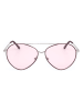 Karl Lagerfeld Damskie okulary przeciwsłoneczne w kolorze srebrno-jasnoróżowym