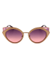 Karl Lagerfeld Damen-Sonnenbrille in Gold/ Rosa
