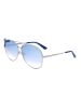 Guess Damen-Sonnenbrille in Silber/ Hellblau