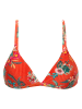 Rio de Sol Biustonosz bikini "Wildflower" w kolorze czerwonym