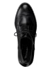 Tamaris Leder-Schnürschuhe in Schwarz