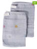 Kindsgut 2-delige set: washandjes grijs - (L)20 x (B)14 cm