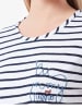 Timezone Shirt donkerblauw/wit