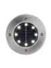 Globo lighting 4-delige set: ledsolarbodemspots koudwit - Ø 12 cm