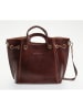 maison héritage PARIS Leder-Shopper "Vintage" in Braun - (B)26 x (H)41 x (T)16 cm