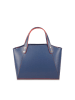 maison héritage PARIS Leder-Henkeltasche "Parl" in Blau - (B)29,5 x (H)23,5 x (T)12 cm