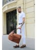 maison héritage PARIS Leder-Weekender "Jax" in Camel - (B)60 x (H)34 x (T)14 cm