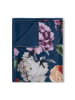 Descanso Plaid "Fiori" donkerblauw/meerkleurig