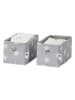 STORE IT 2er-Set: Organizer in Grau - (B)15 x (H)15 x (T)30 cm