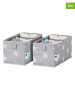 STORE IT 2er-Set: Schubladenorganizer in Grau - (B)15 x (H)15 x (T)30 cm