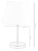 Opviq Lampy stołowe (2 szt.) w kolorze kremowym - wys. 37 cm