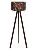 Opviq Lampa stojąca w kolorze czarnym ze wzorem - wys. 140 cm