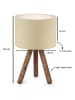 Opviq Lampa stołowa w kolorze beżowo-jasnobrązowym - wys. 32 cm