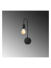 Opviq Wandlamp zwart - (B)14 x (H)38 cm
